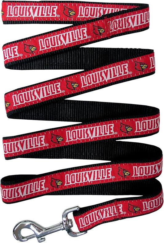 Pets First Collegiate Pet Accessories, Dog Leash, Louisville Cardinals, Medium