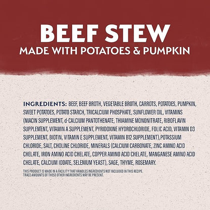 Natural Balance Limited Ingredient Adult Grain-Free Stew Wet Dog Food, Beef with Potatoes & Pumpkin, 11 Ounce (Pack of 12)