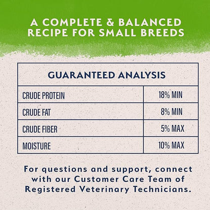 Natural Balance Limited Ingredient Small Breed Adult Dry Dog Food with Vegan Plant Based Protein and Healthy Grains, Vegetarian Recipe, 12 Pound (Pack of 1)