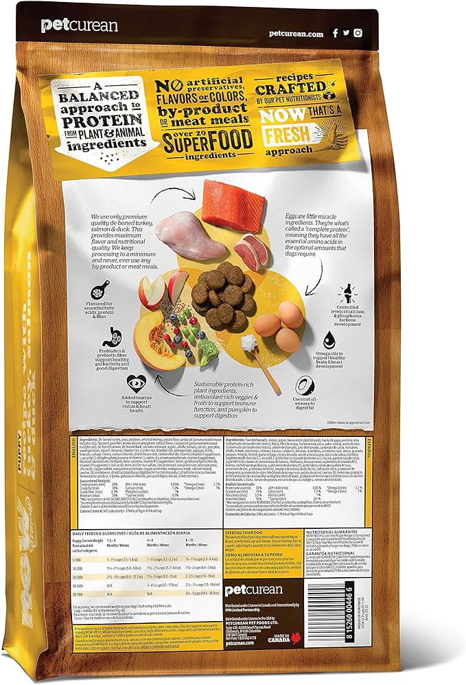 Now Fresh Grain Free Puppy Food, 3.5 lb - Dry Dog Food Recipe for Puppies - Real Meat and Fish for Protein - Healthy Diet for Small, Medium and Large Breed Dogs