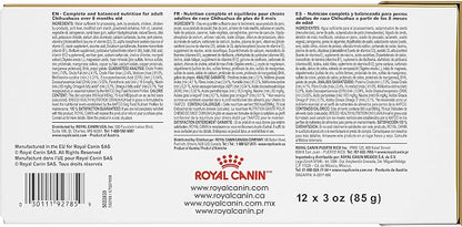 Royal Canin Breed Health Nutrition Chihuahua Adult Loaf in Gravy Wet Dog Food, 3 oz pouch (12-count)