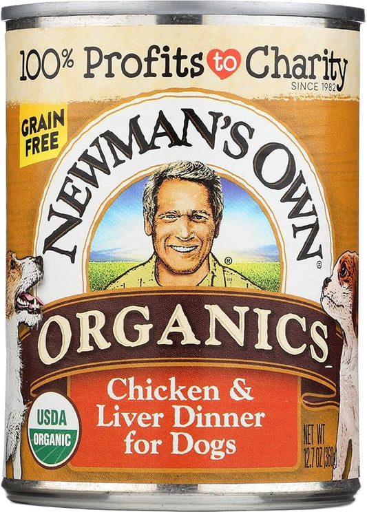 NEWMANS OWN Organics Organic Chicken and Liver Grain Free Canned Dfood, 12.7 GR