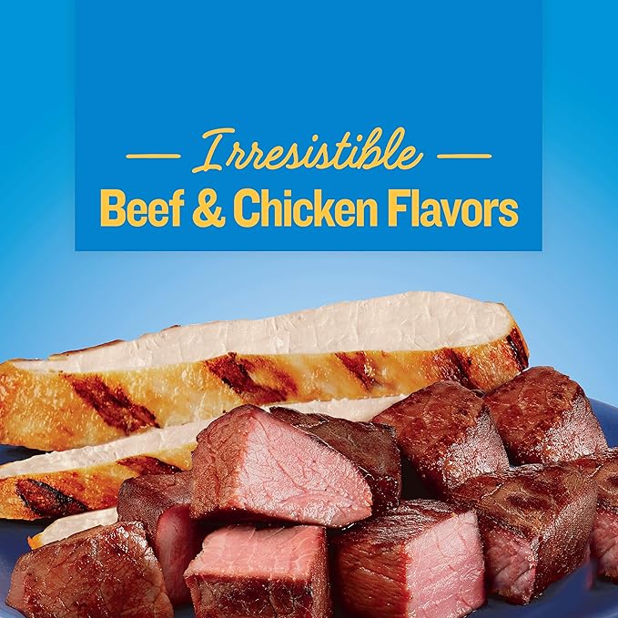 Kibbles 'N Bits Bistro Oven Roasted Beef Flavor Small Breed Mini Bits Dry Dog Food, 3.5 Pound Bag (Pack of 4)