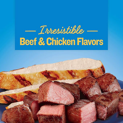 Kibbles 'N Bits Bistro Oven Roasted Beef Flavor Small Breed Mini Bits Dry Dog Food, 3.5 Pound Bag (Pack of 4)