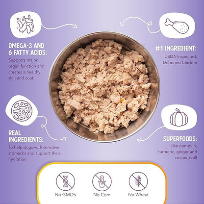 Health Extension Gravy Dog Food, Chicken Meal & Pumpkin Entrée, Crude Protein, Fiber & Fat with Added Vitamins, All Life Stages, Wet Dog Food, Improve Gut Health, Digestive Support (9 Ounce, 12 Cans)