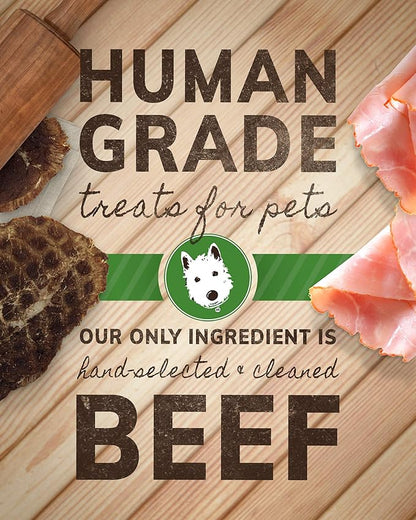 Wiley's Beef Jerky Pet Treats | Grain Free Dog Jerky Treats Made in USA | All Natural Pet Treats for Dogs | Beef Dog Treats (Beef, 16 oz. bag)
