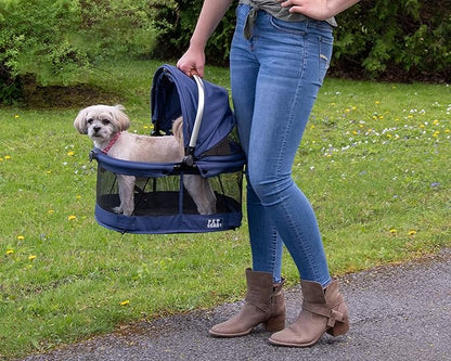 Pet Gear View 360 Pet Safety Carrier & Car Seat for Small Dogs & Cats Push Button Entry