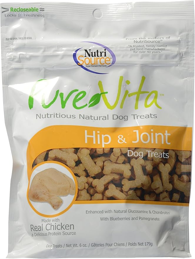 Pure Vita, Dog Treats, Hip & Joint, 6 Oz