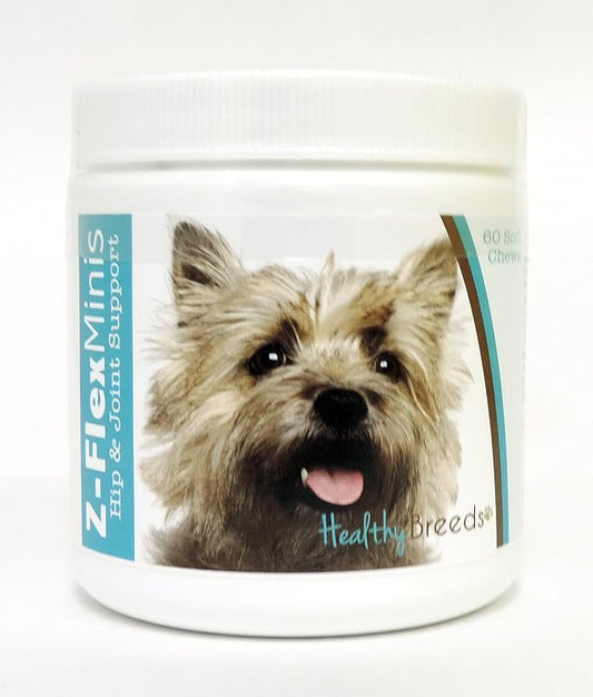 Healthy Breeds Cairn Terrier Z-Flex Minis Hip and Joint Support Soft Chews 60 Count