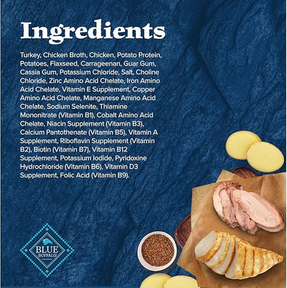 Blue Buffalo Wilderness High Protein, Natural Puppy Wet Dog Food, Turkey & Chicken Grill 12.5-oz cans (Pack of 12)