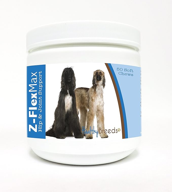 Healthy Breeds Afghan Hound Z-Flex Max Hip and Joint Soft Chews 50 Count