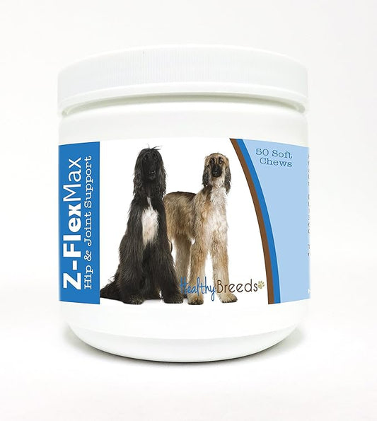 Healthy Breeds Afghan Hound Z-Flex Max Hip and Joint Soft Chews 50 Count