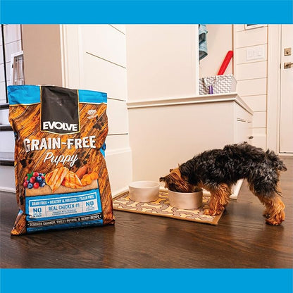 Evolve Grain Free Puppy Dog Food with Deboned Chicken, Sweet Potato & Berry, 14lb