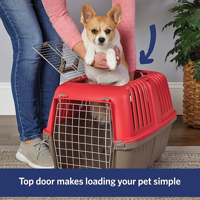MidWest Homes for Pets Spree Travel Pet Carrier, Dog Carrier Features Easy Assembly and Not The Tedious Nut & Bolt Assembly of Competitors, Ideal for Small Dogs & Cats
