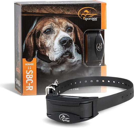 SportDOG Brand NoBark Rechargeable Bark Control Shock Collar - Programmable, Waterproof Bark Collar