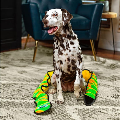 Outward Hound Durablez Green Snake Plush Dog Toy, XXL
