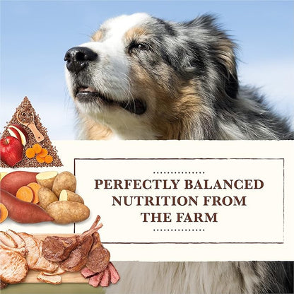 Whole Earth Farms Natural Grain Free Dry Kibble, Wholesome And Healthy Dog Food, Pork, Beef, And Lamb Recipe - 25 LB Bag