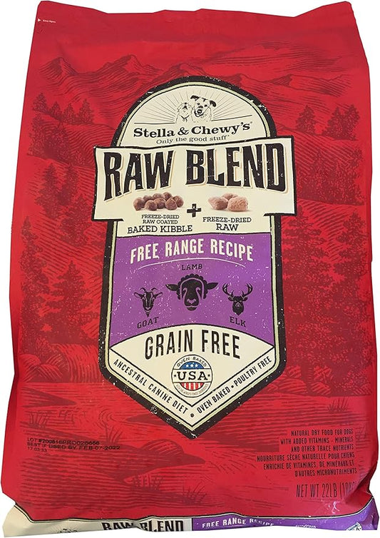Stella & Chewy's, Raw Blend Free Range Recipe Dry Dog Food, 22 Pound