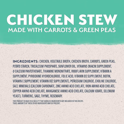 Natural Balance Limited Ingredient Adult Grain-Free Stew Wet Dog Food, Chicken with Carrots & Green Peas, 11 Ounce (Pack of 12)