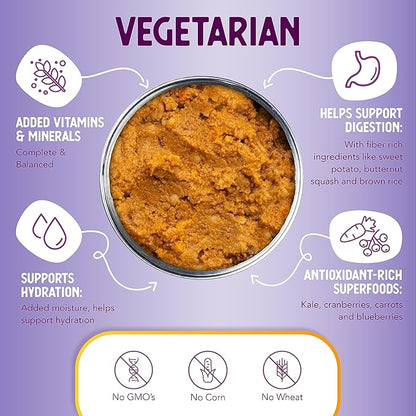 Health Extension Wet Dog Food Canned, Grain-free, Natural Food for all Puppies & Dogs with added Vitamins & Minerals, Vegetarian entree Ingredient (12.5 Oz / 362 g) (Pack of 12)
