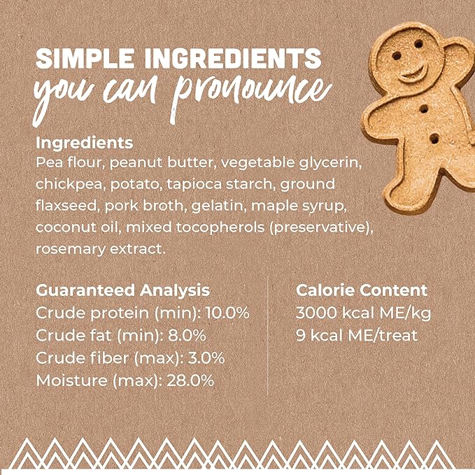 Buddy Biscuit Softies 5 oz Pouch, Grain-Free Soft & Chewy, Natural Peanut Butter Flavor Dog Treats, Oven Baked in the USA