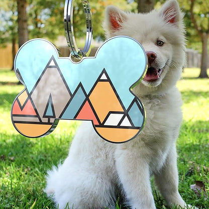 QR Code Dog Tag,Dog Tags Personalized for Pets, Custom Dog Name ID Tags Personalized Dog and Cat Tags -Free Online&Scan QR Receive Instant Location Alert Email
