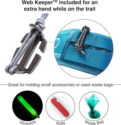 Kurgo RSG Utility Belt, Adjustable Dog Running Belt, Hands Free Running Belt for Running, Walking, Hiking
