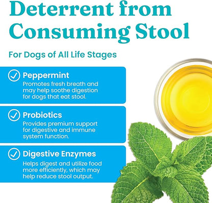 Solid Gold Stop Eating Poop for Dogs with Coprophagia; Natural, Holistic Grain-Free Supplement Chews and Powder with Peppermint & Parsley Oil