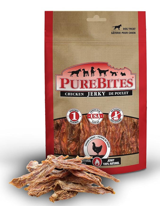 PureBites Chicken Jerky for Dogs, 11.3oz / 321g - Value Size