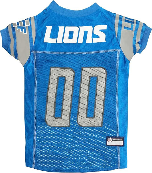 NFL Detroit Lions Dog Jersey, Size: Medium. Best Football Jersey Costume for Dogs & Cats. Licensed Jersey Shirt