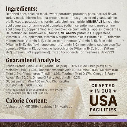 Merrick Premium Grain Free Dry Puppy Food, Wholesome and Natural Kibble with Real Texas Beef and Sweet Potato - 22.0 lb. Bag