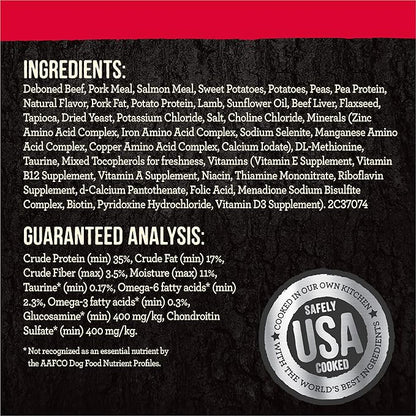 Merrick Backcountry Grain Free Dry Adult Dog Food Kibble With Freeze Dried Raw Pieces, Great Plains Red Recipe - 4.0 lb. Bag