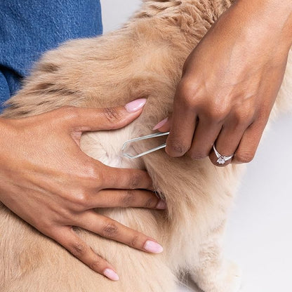Tweezerman Pet At Home Tick Removal Tweezer for Dogs and Cats
