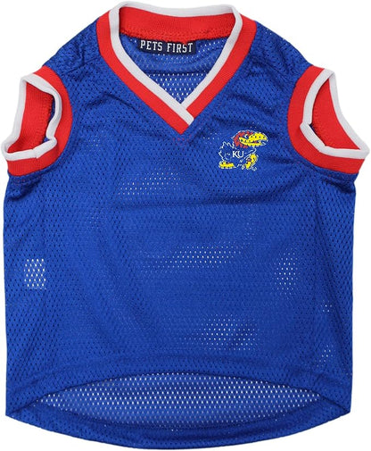 Pets First KU-4020-XS Kansas Basketball Jersey, Multicolor, One Size