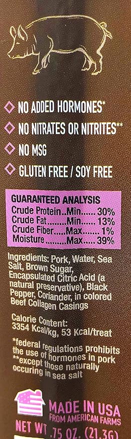 ETTA SAYS! Dog Treats, Dog Stocking Stuffers – Pack of 10 – Made in The USA, Human Grade, No Added Hormones, No Nitrates or Nitrites – Jerky Sticks for Dogs, Crunchy Chews for Dogs