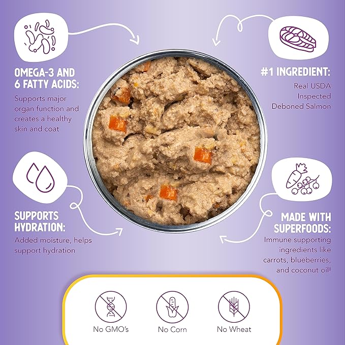 Health Extension Dog Food, Northern Catch Salmon Recipe - 12.5 oz, Grain Free, Added Vitamins and Minerals, for All Life Stages, Vet Formulated, Improve Gut Health, Immune Support (Case of 12 Cans)