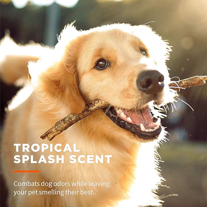 Wet Ones for Pets Paw & Tushie Dog Wipes with Chamomile Dog Wipes for All Dogs in Tropical Splash Scent, Wipes with Wet Lock Seal Pouch Dog Paw Wipes (Pack of 1, 30 Count Total)