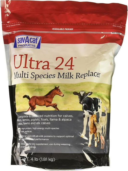 Milk Products Grade A Ultra 24 Milk Replacer, 4-Pound