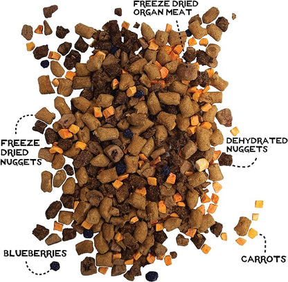 Simple Food Project - Chicken & Turkey - Freeze Dried Raw Food for Dogs - 24oz
