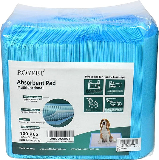 22" x 22" Puppy Training Pads in Bag, 100-Count