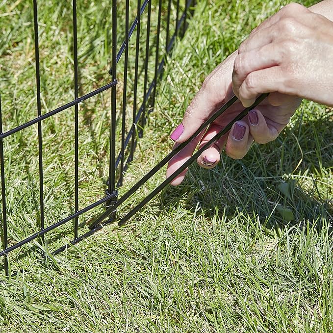 MidWest Homes for Pets Foldable Metal Dog Exercise Pen / Pet Playpen, 24'W x 36'H