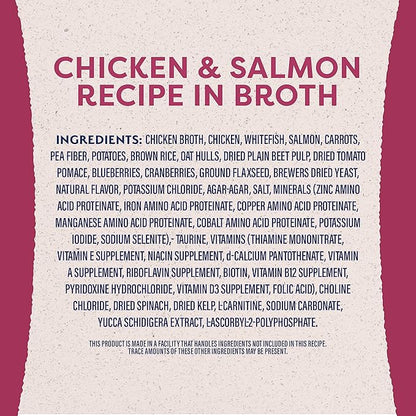 Natural Balance Original Ultra Fat Dogs Adult Low Calorie Wet Dog Food for Overweight Dogs, Chicken & Salmon Recipe in Broth, 13-oz. Can (Pack of 12)