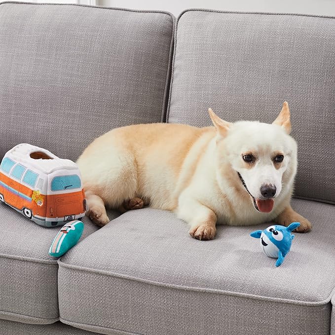 Outward Hound Hide A Surf Van Plush Dog Toy Puzzle