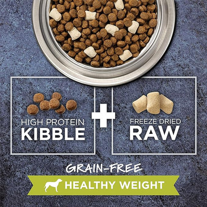 Instinct Raw Boost Healthy Weight Grain Free Recipe with Real Chicken Natural Dry Dog Food, 4 lb. Bag