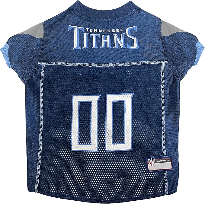 NFL Tennessee Titans Dog Jersey, Size: X-Large. Best Football Jersey Costume for Dogs & Cats. Licensed Jersey Shirt