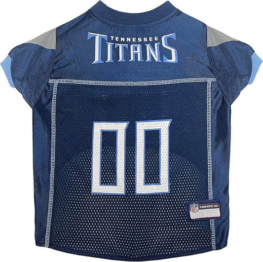NFL Tennessee Titans Dog Jersey, Size: X-Large. Best Football Jersey Costume for Dogs & Cats. Licensed Jersey Shirt