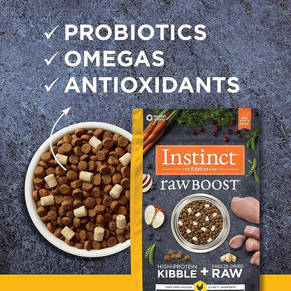 Instinct Raw Boost Grain Free Recipe with Real Chicken Natural Dry Dog Food, 10 lb. Bag