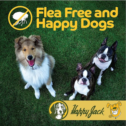 Happy Jack Flea and Tick Powder for Dogs & Puppies, Flea Powder for Carpets, Flea Treatment & Control, Kills Fleas, Ticks & Lice, Odorless & Non-Staining, Dust on Sleeping Quarters & Furniture (5 oz)