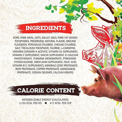 Inception® Dry Dog Meat First Food Pork Recipe – Complete and Balanced Dog Food – Legume Free Meat First Dry Dog Food – 27 lb. Bag