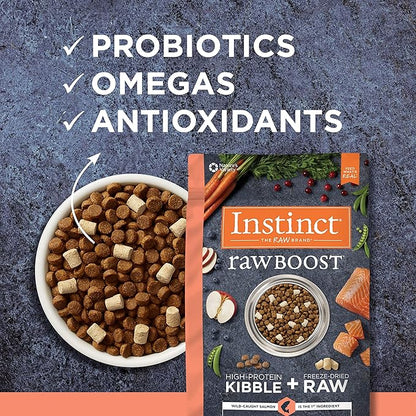 Instinct Raw Boost Grain Free Recipe with Real Salmon Natural Dry Dog Food by Nature's Variety, 19 lb. Bag